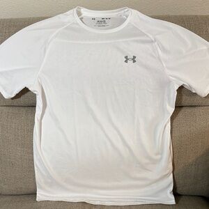 Under Armour Men's The Tech Tee - White Short Sleeve - size M